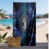 Asciugamano da Spiaggia Stampato Juventus FC Asciugamano Morbido ad Asciugatura Rapida Coperta da Spiaggia Rettangolare Grande Portatile per Viaggi Piscina