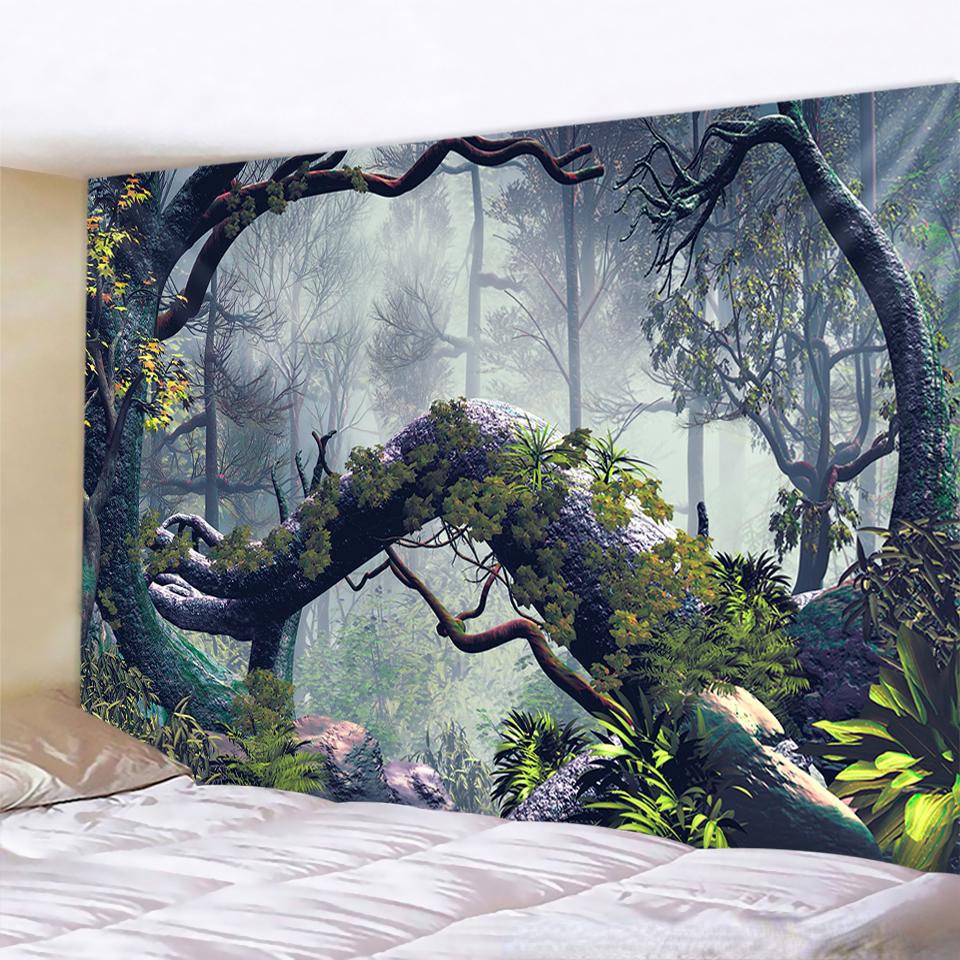 Psychedelic Natural Bohemian Wall Hanging Bedroom Living Room Background Decoration Tapestry