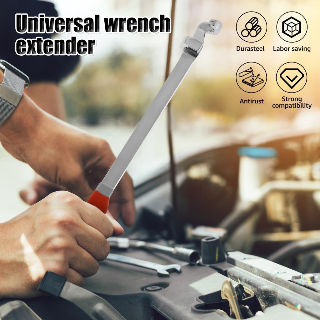 Universal Wrench Extension Tool Bar Extra-Long Adjustable Torque Wrench Extender Torque Amplifier Tools Lever Arm Extension