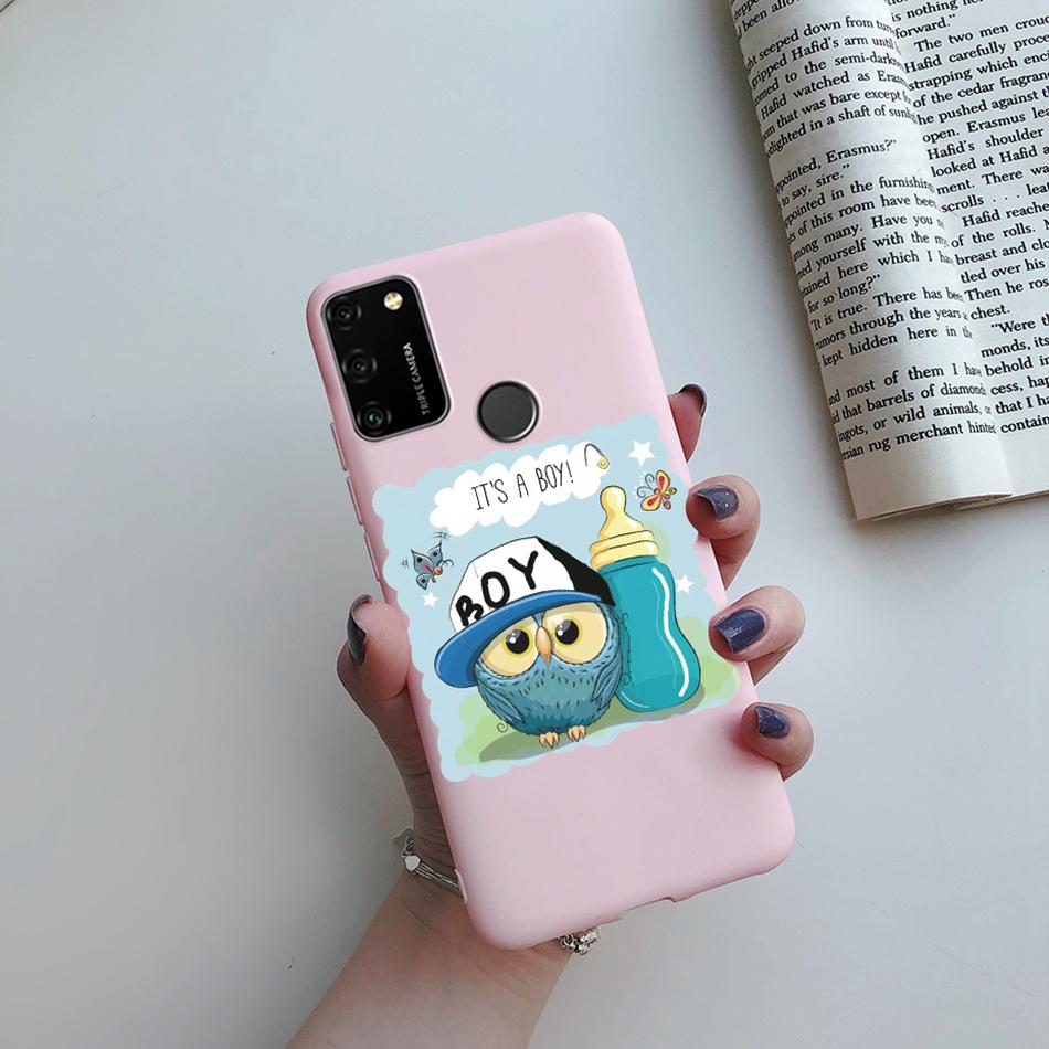 For Huawei Honor 9A Case 2020 Silicon Cover Soft Bumper Coque For Huawei Honor 9A Phone Cases MOA-LX9N Honor9A Love Heart Funda