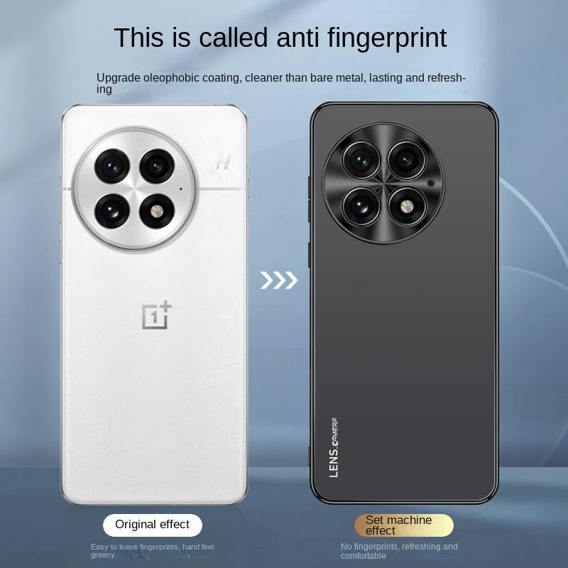 For OnePlus 13 Case Hard AG Matte Plating Lens Protective Back Cover Cases For OnePlus 13T 13R 12 12R 11R Full Cover Phone Shell
