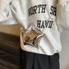 Korean Style Banquet Chain Bag Silver Funny Party Bag Retro Bright Star Shoulder Bag  Gift