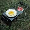 Metal Folding Tea Table Adjustable Height Outdoor Retractable Mesh Mini Stove Stand Folding Table Camping Equipment