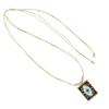 Unique Heart Shaped Beaded Necklace Crown Detail Bohemian Jewelry Gift for Women