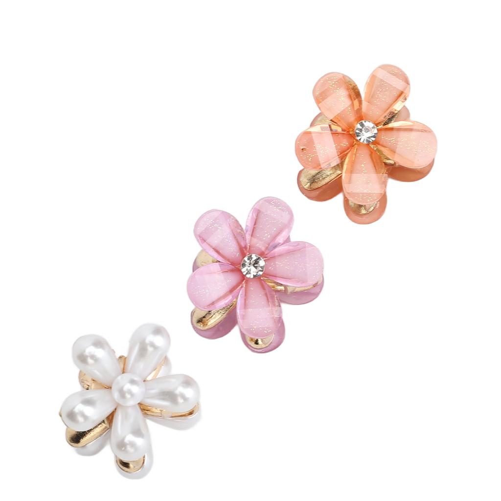 18pcs Mini Flower Hair Claw Clips Small Flower Hair Clamps All Matching Sweet Hair Clips for Girls Women