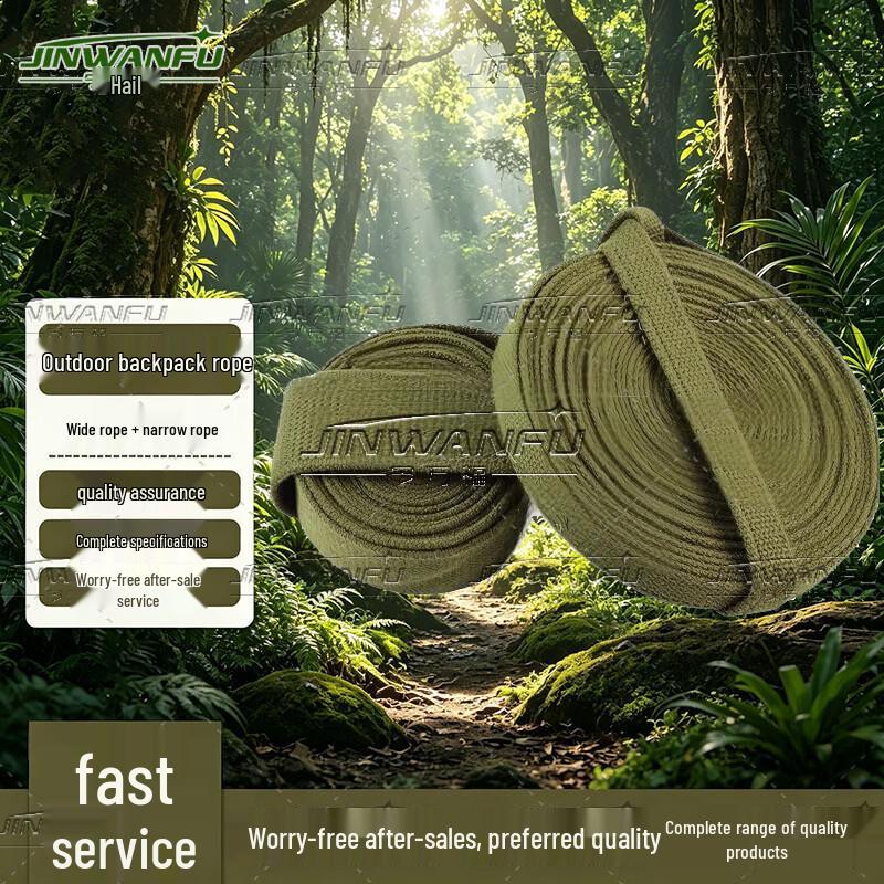Jinwanfu Heavy-Duty Backpack Straps Wide + Narrow Rope Set