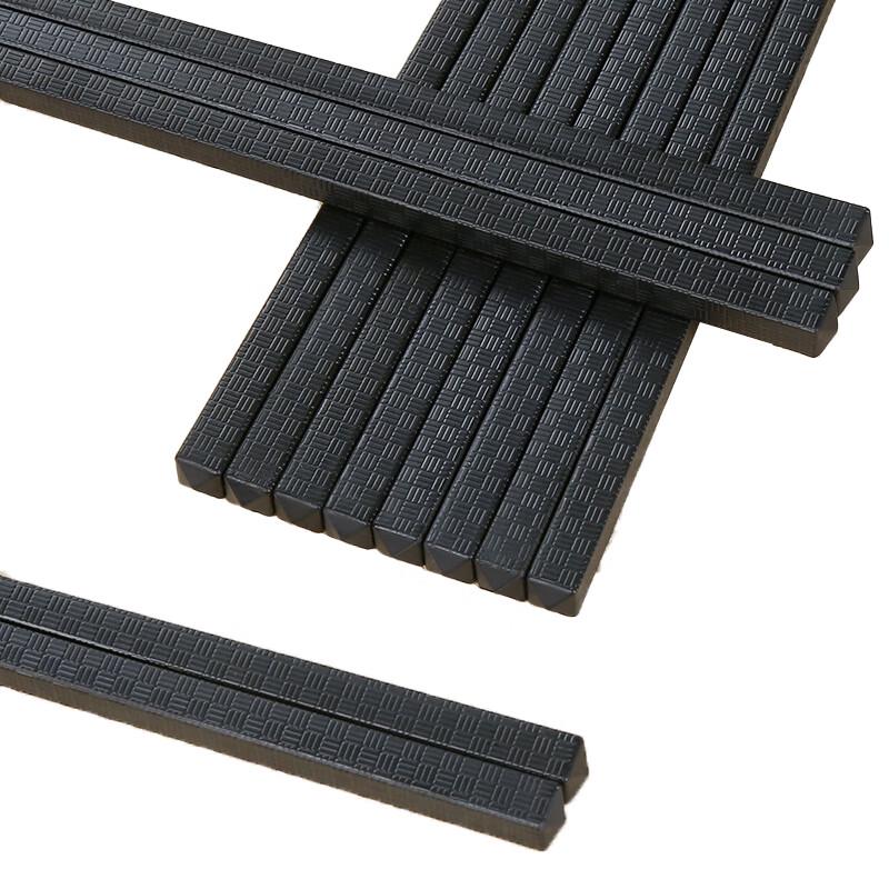 Homeglen Durable Black Alloy Chopsticks