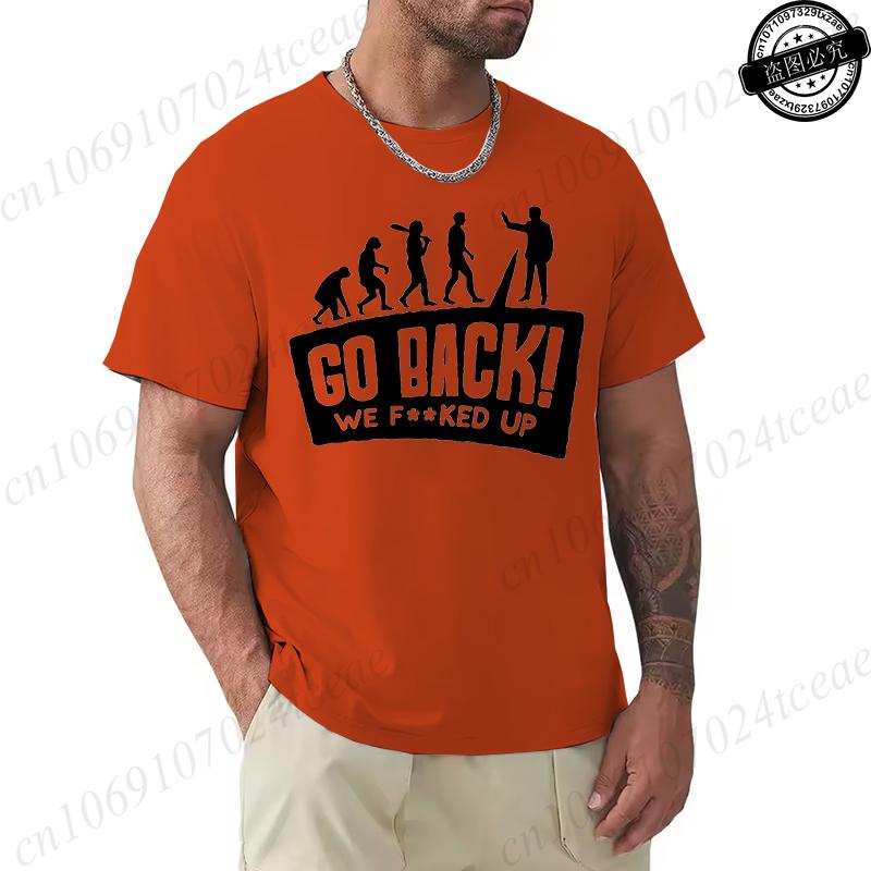 

Evolution Themed Humorous Men s 3D Printed T-shirt with Fun and Funny Patterns, Round Neck Short Sleeved Top, Creative Hip-hop Cool Streetwear 6XL