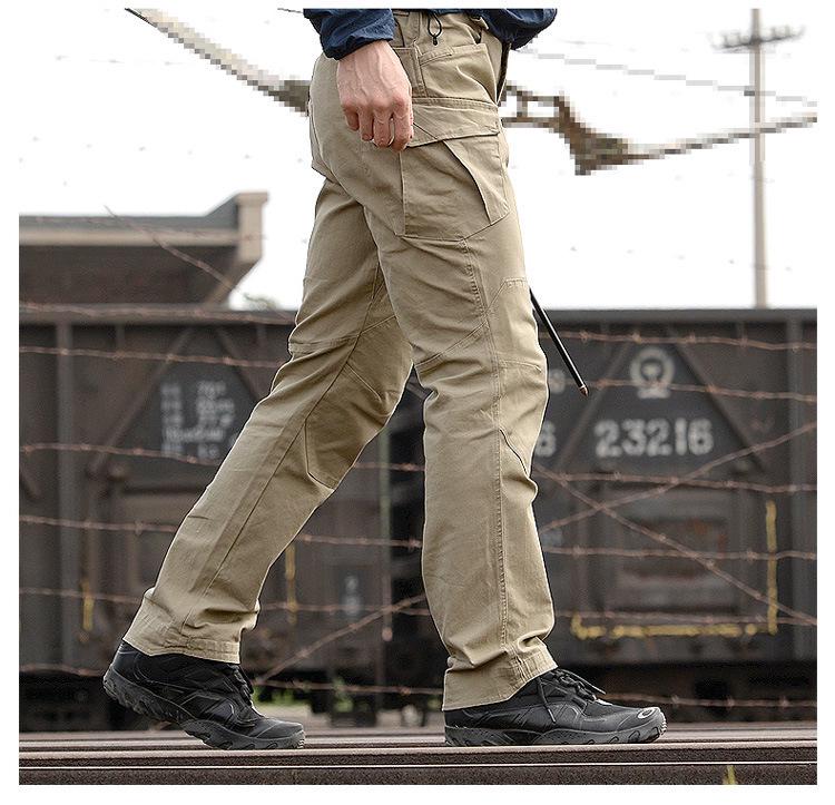 Angken Thunderbolt Men's Stretch Tactical Pants - Slim Fit, Wear-resistant, Outdoor Military Training Workwear