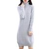 Women's Mink Velvet High Neck Knit Dress
