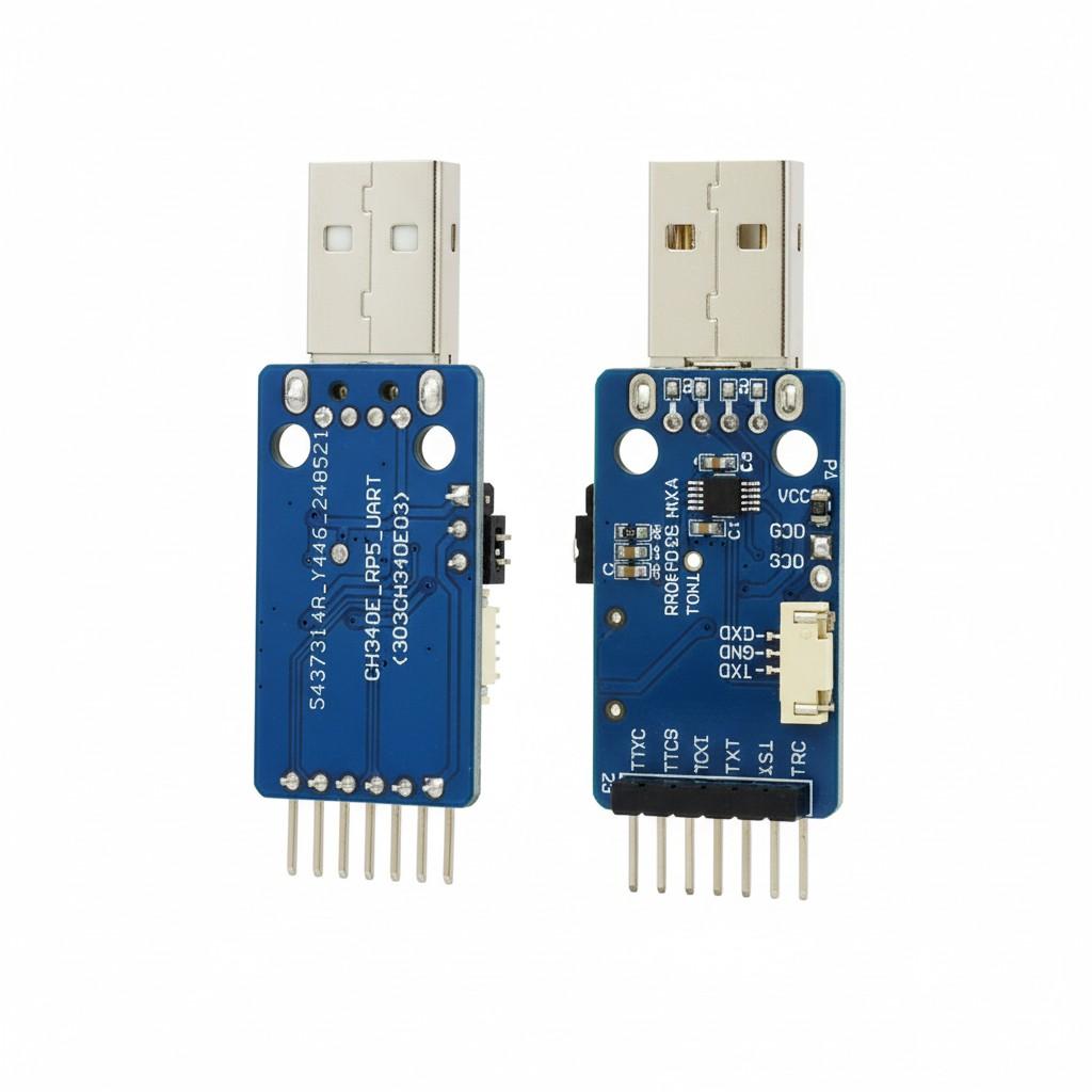 

Raspberry Pi 5 Dedicated TTL UART Serial Download Debugging Module 10*10*2 білий