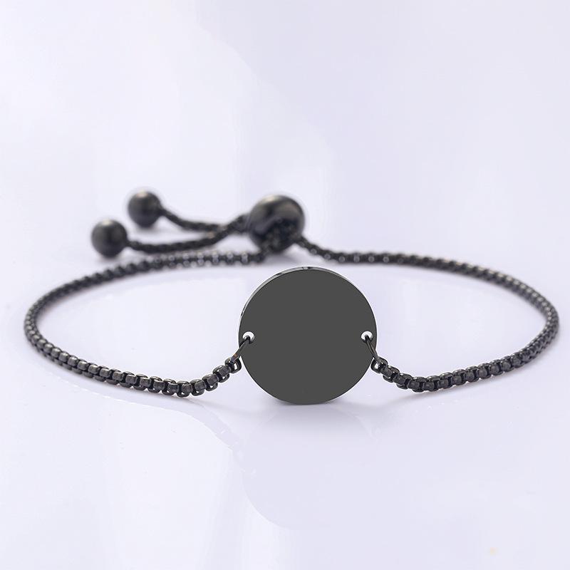 Stainless Steel Round Pearl Chain Bracelet - European & American Style, Festival Gift