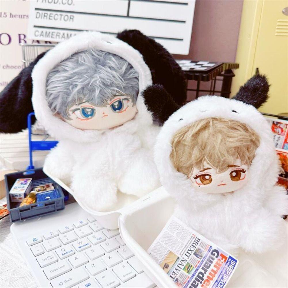Dog Animal Doll Hoodies Fur Mini Cute Jumpsuit  10/20cm Doll Clothes/Cotton Stuffed Dolls