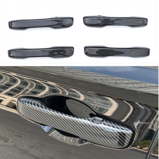 Carbon Fiber Car Door Handles Cover Trim For Honda Accord