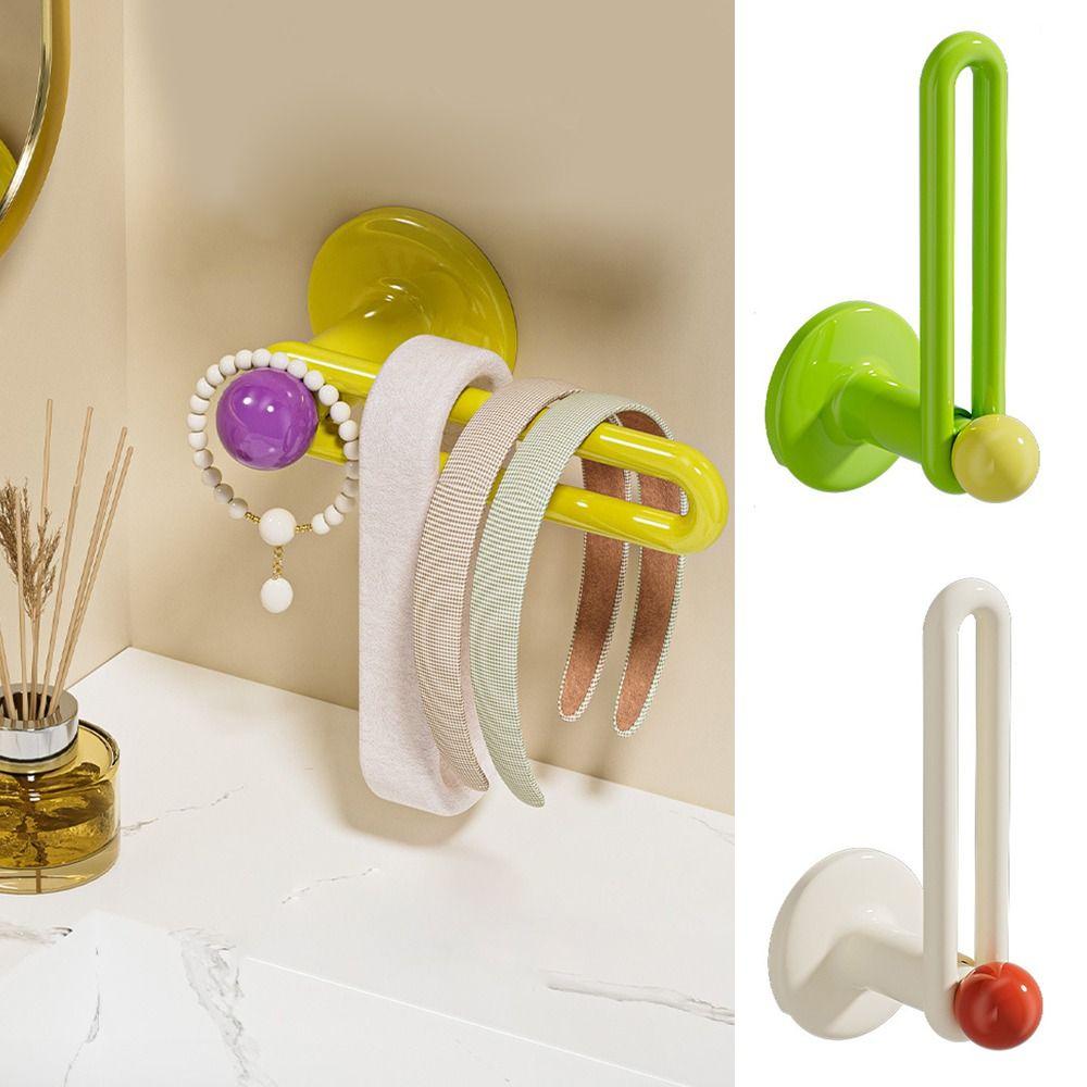 L-Shape Hairband Storage Hook Punch Free Kitchen Storage Rack New Cloth Hanger  Bathroom Kitchen