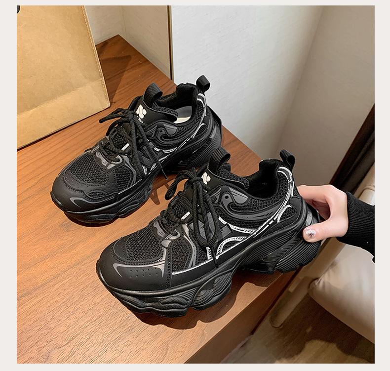 

Цветовая гамма, передний ремешок, толстая подошва, новый спортивный и повседневный, удобный, модный, универсальный, толстая подошва 40 чёрный