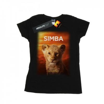 Womens/Ladies The Lion King Movie Baby Simba Poster Cotton T-Shirt