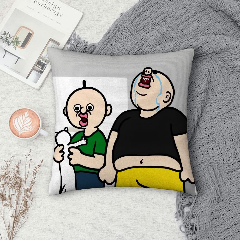Bbangbbangs Diary Cartoon Pillow Case Sofa Decorative Home Double-sided Print Plush Throw Pillow Covers Cushion Decor Cover