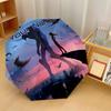 Custom Text Automatic 8 Bone Umbrella, Portable Sun Rain Protection UmbrellaNeon Genesis Evangelion