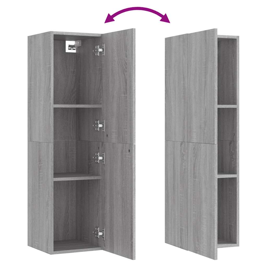 Wall Mounted TV Cabinet Gray Sonoma 30.5 x 30 x 110 cm