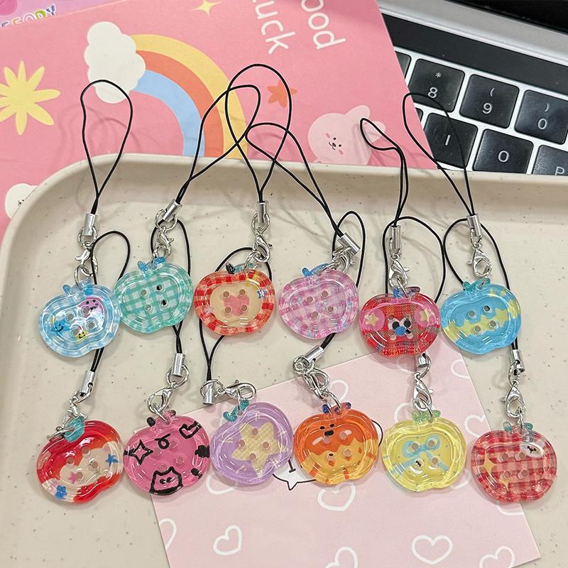Cute Button Phone Charms Pendant Kawaii New Cases Mini Pendants Accessories For Schoolbag Ins Korea