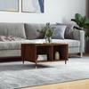 Coffee Table Brown Oak Look 60 X 50 X 36.5 Cm Engineered Wood