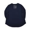 Kusguru Japan Navy Long Sleeve Women's T-Shirt
