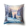 Beautiful Four Seasons Scenery Print Pattern Cushion Cover Home Living Room Sofa Decoration Square Pillow   X