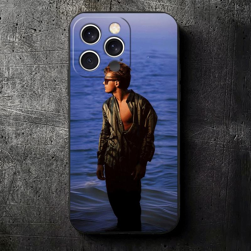 L-Luis M-Miguel Singer Soft Phone Case for iPhone 16 16E 17 Air 15 Pro Max 14 Plus 13 Mini 11 12 7 Black Cover Back Shell