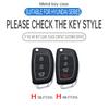 Zinc Alloy Leather Car Folding Key Cover Case Holder Keychain for Hyundai Avante I10 I20 I30 HB20 IX25 IX35/45 TUCSON Accessorie