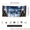 1Pcs Christmas Snow Forest Scene Garage Decoration Background Xmas Backdrop Decorations For Photo Studio Photo Booth Party