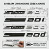 3D ABS Auto Styling Logo sDrive 20i 20d Emblem Abzeichen Aufkleber Für BMW X1 X2 X3 Z4 Kofferraum Kotflügel Aufkleber Glänzend Schwarz Silber Zubehör