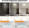 6000mAh Motion Sensor Ceiling Light 360° Wireless Rechargeable LED Shower Lights for Pantry Stairs Garage Hallway Night Light