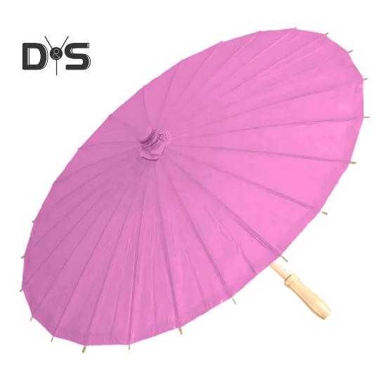 20/30/40/60/85CM Colorful Paper Umbrella Chinese Style DIY Crafts Decorative Oil-paper Painting Umbrella Bamboo Handle Oriental Parasol Party Favors