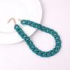 Statement Matte Colorful Chunky Acrylic Chain Necklace For Women Boho Resin Wide Chain Collar Choker Necklaces Pendant Jewelry
