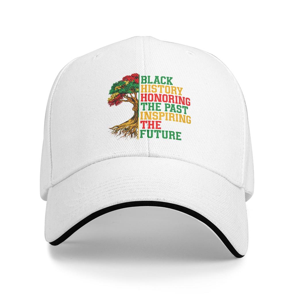 Black History Inspiring The Future African Baseball Cap Outdoor Gym Breathable Hip Hop Hats Male Y2k Retro Custom Baseball Caps