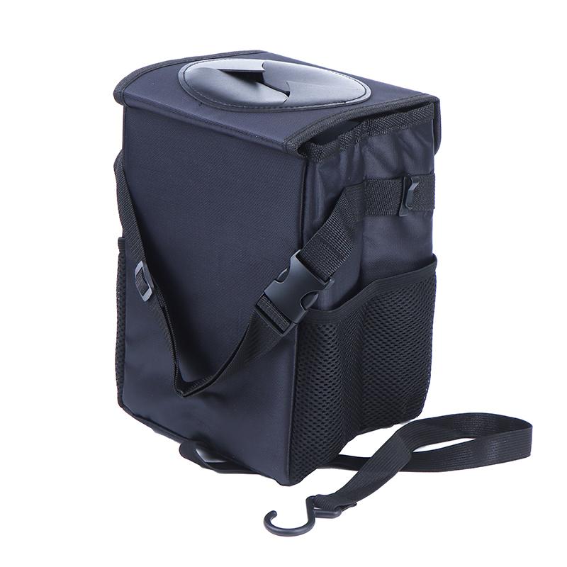 Car Trash Can With Lid Leakproof Trash Bin Car Garbage Can Collapsible Auto Truck Storage Bag Organizer Car Accessories