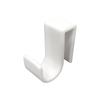 Set of 4 Shower Glass Hangers 6mm White