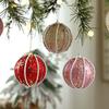 3pcs 8cm Christmas Tree Pendant Creative Hanging Ornament Christmas Ball  Wedding