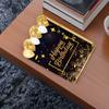 Large Birthday Sign In Card Black Golden Keepsake Guest Book for Birthday Party Album Large Signature Book