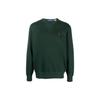 Polo FW22 Solid Logo Embroidered Casual Crew Neck Long Sleeve Sweatshirt Men Sweatshirt Green 710766772-021