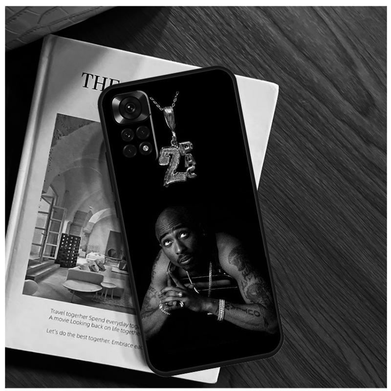 Rapper 2pac Singer Tupac Case For Xiaomi Redmi Note 13 14 9 10 11 12 15 Pro Plus Cover For Redmi 15 C 14C 10C 12C 13C