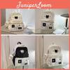 Cute Cat Dot Backpack For High School Girls Nylon School Bag