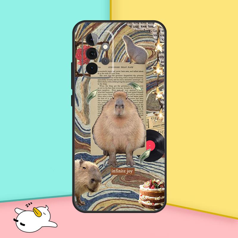Funny Capybara Cover For Samsung Galaxy A53 A33 A13 A12 A32 A52 A14 A34 A54 A15 A25 A35 A55 A71 A51 Case