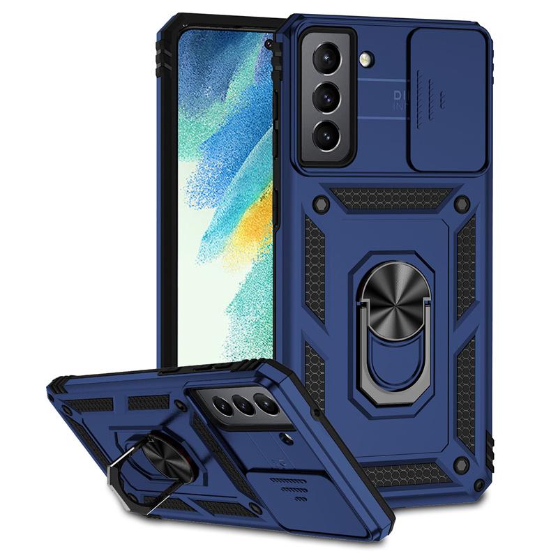 Armor Slide Camera Funda For Samsung Galaxy S21 Ultra Case Magnetic Holder Ring Protect Cover For Galaxy S21 + Plus S 21FE Funda