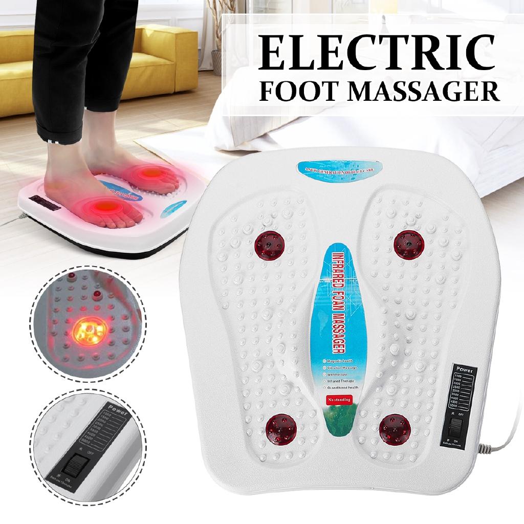 3W 220V Vibrator Relaxation Infrared Acupuncture Heat Therapy Relaxing Fatigue Kneading Massager Electric Foot Massager Machine