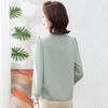 2025 Chic Chiffon Blouse for Middle-Aged & Elderly Women - Stylish Spring/Summer Base Layer Top