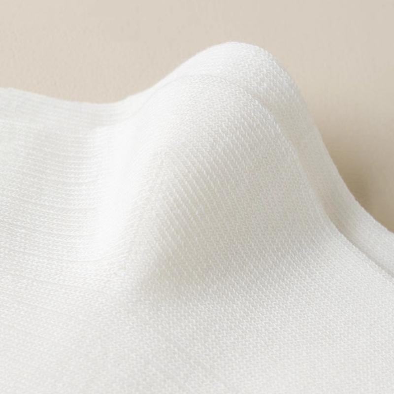 5Pairs/Set Embroidery Bow Kids Socks Spring Autumn Children Middle Tube Socks Girl Calf Stockings Soft Cotton Baby Socks