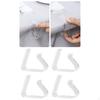 4 Pieces Clear Tablecloth Clips, Table Cover Holder, , Transparent Cloth Clamps, Windproof for