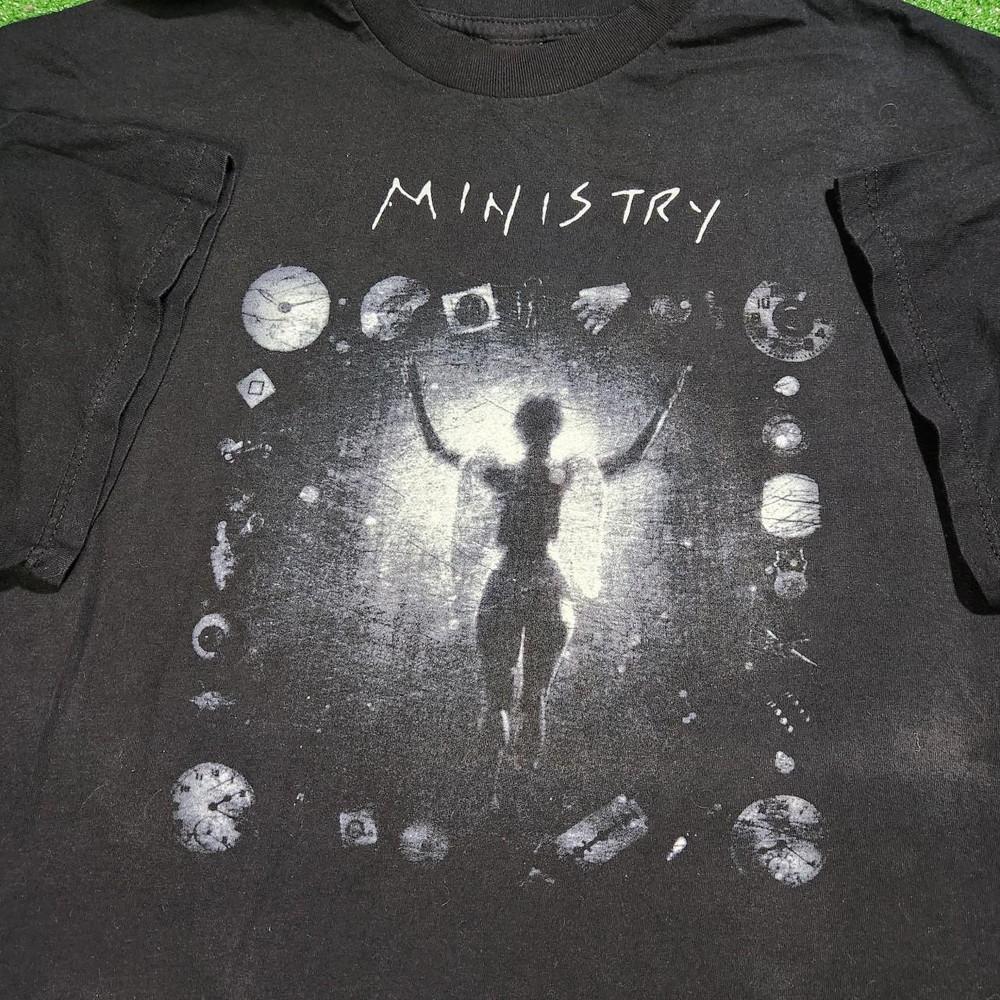 Ministry Industrial Rock Band Unisex Cotton Black T-Shirt All Size AL778 Unisex T-Shirt XXL